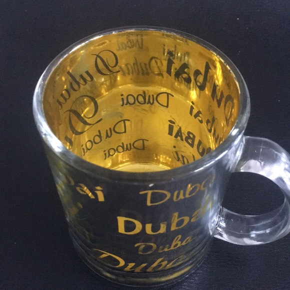 DUBAI Silver & Gold Glass Mug - Picture 6 of 12